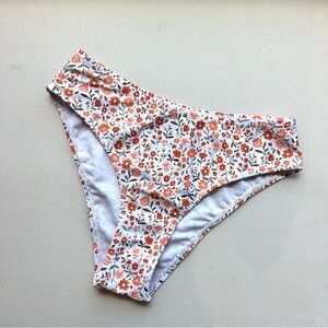 NWOT: SHEIN Bikini Swim Bottom - Orange Floral